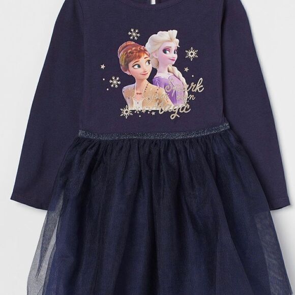 H&M Disney 2T Printed Tulle Dresss - Picture 6 of 8